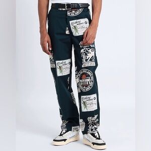 Dickies Black Graphic Print Men's Pants